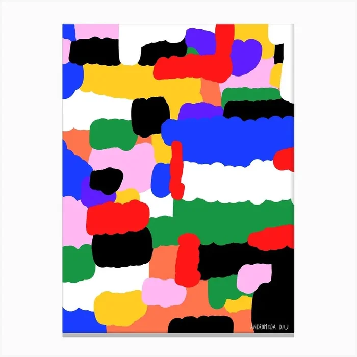 Abstract Composition 2 Canvas Print by Andromeda Diu