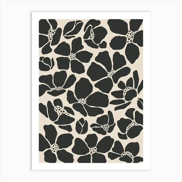 Abstract Floral No 1592 Art Print by Firum Studio