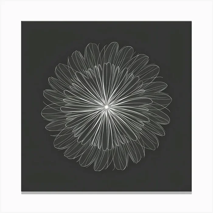 Abstract Flower 6 Canvas Print by Art shop