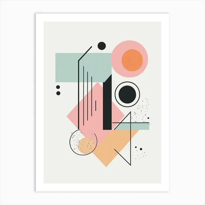 Abstract Geometric Painting 11 Art Print by IsmailKhan