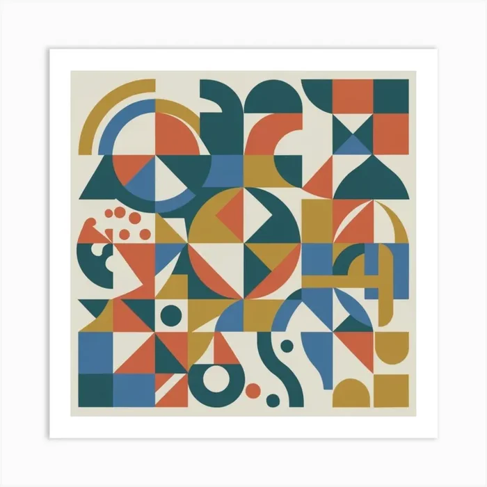 Abstract Geometric Pattern 4 Art Print by Art shop