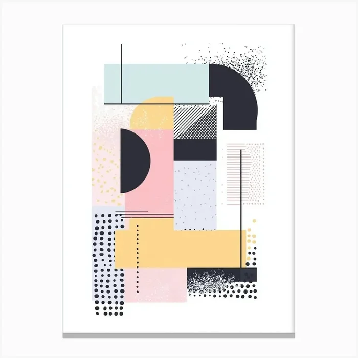 Abstract Geometric Print 10 Canvas Print by IsmailKhan