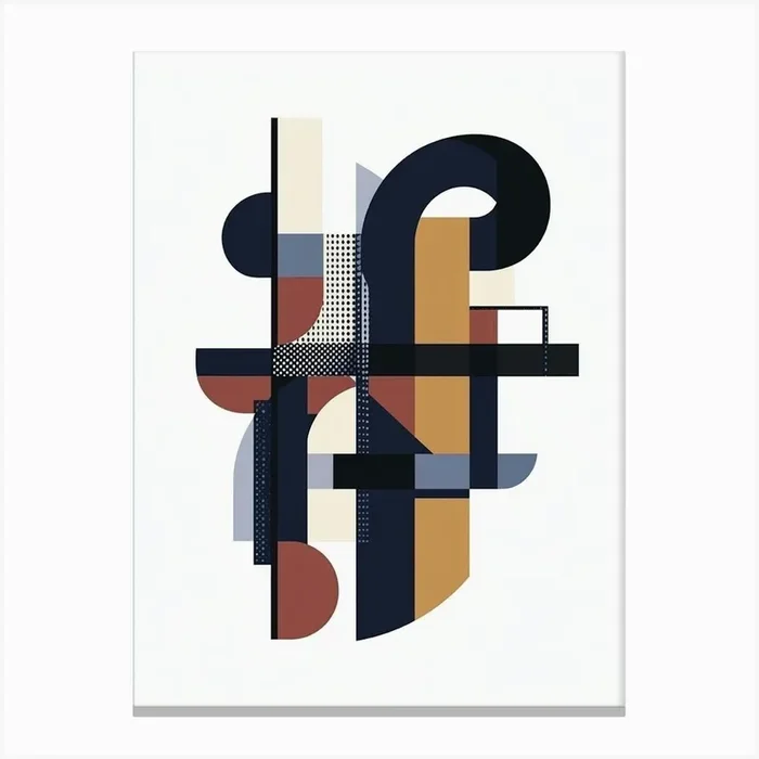 Abstract Geometric Shapes 4 Canvas Print by IsmailKhan