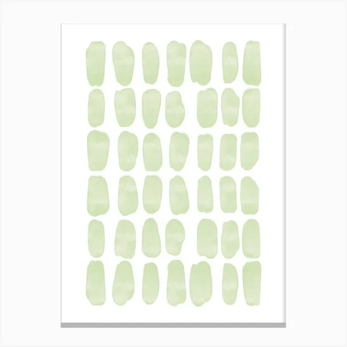 Abstract Green Canvas Print by valencia june studio