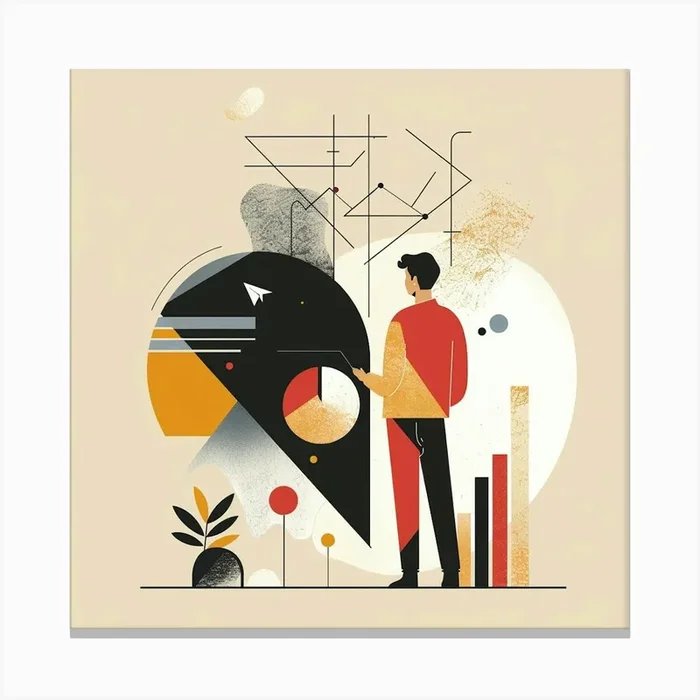 Abstract Illustration 1 Canvas Print by ThatWorksMedia