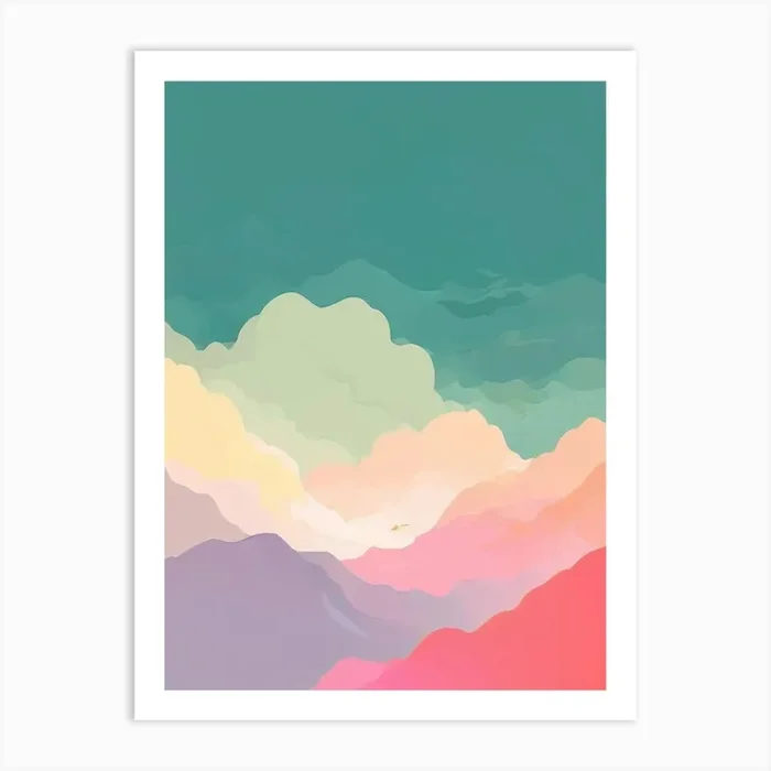 Abstract Landscape Painting 14 Art Print by Art shop