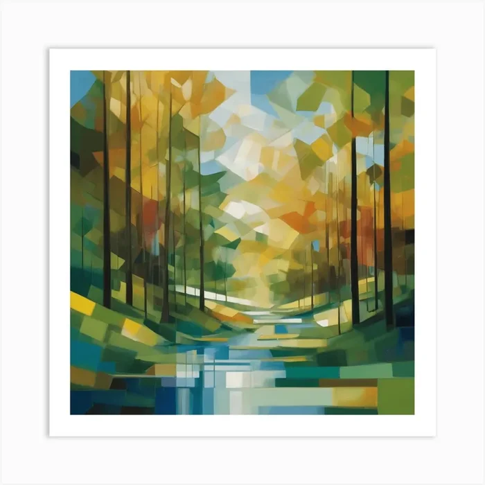 Abstract Landscape Painting Art PrintME by Mind’s Eye Studio