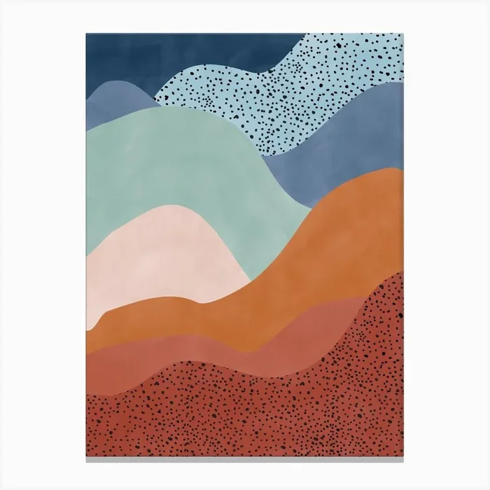 Abstract Landscape Painting No.2 Canvas PrintTP by The Print Republic