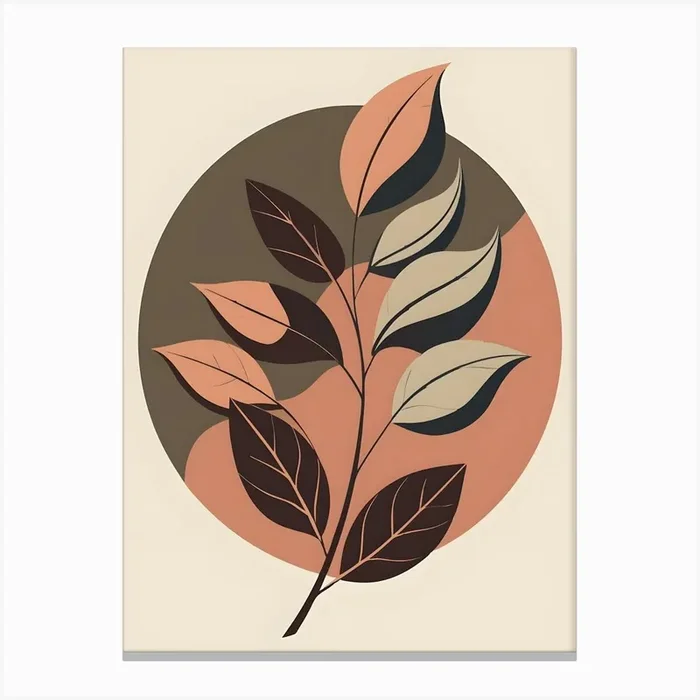 Abstract Leaves 15 Canvas Print by Art shop