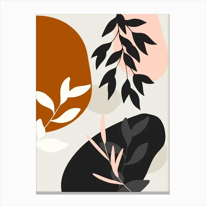Abstract Leaves 3 Canvas Print by Art shop