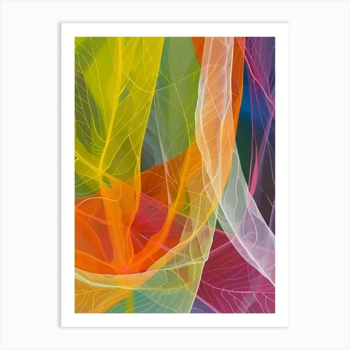 Abstract Leaves Art Print by DamianLuna