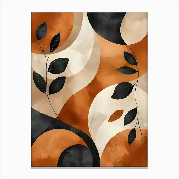 Abstract Leaves Canvas Print 11 Canvas Print by Art shop