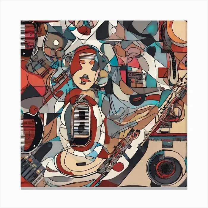 Abstract Music Scarf Canvas Print by Picture Perfect