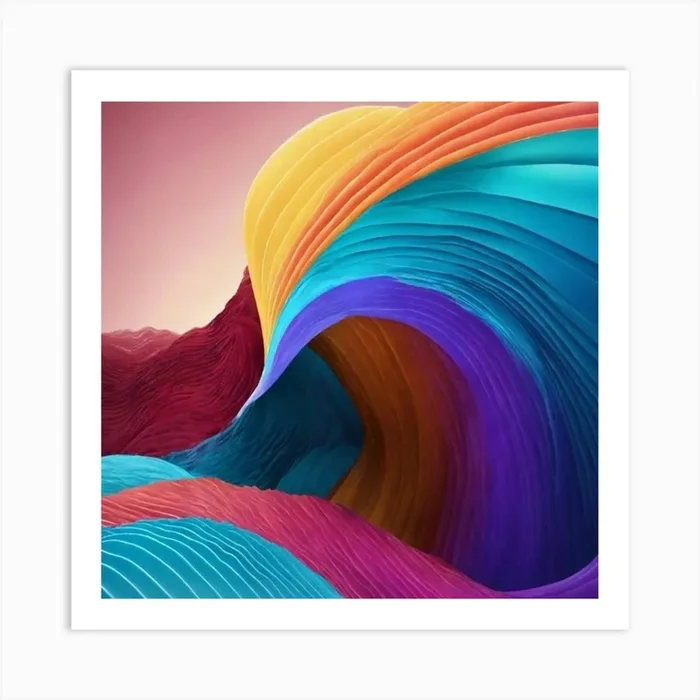 Abstract Painting 1 Art Print by Raz Art