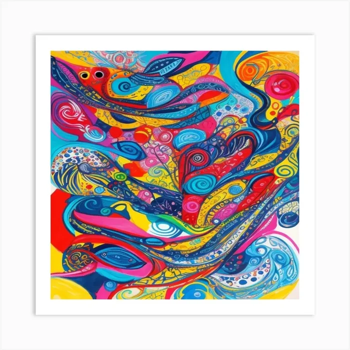 Abstract Painting 11 Art PrintS by Sameerkp