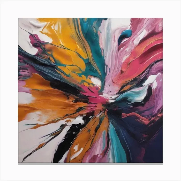 Abstract Painting 19 Canvas Print by Picture Perfect
