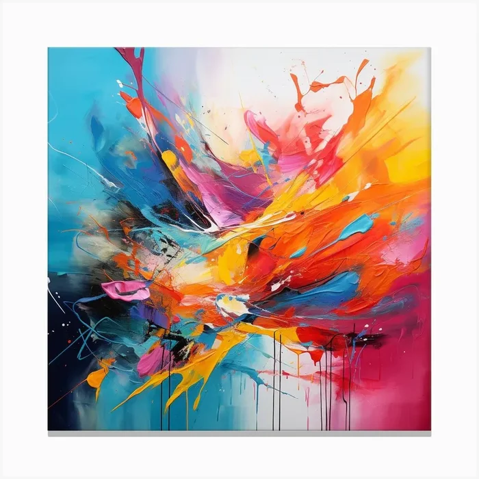 Abstract Painting 25 Canvas Print by Olya Enina