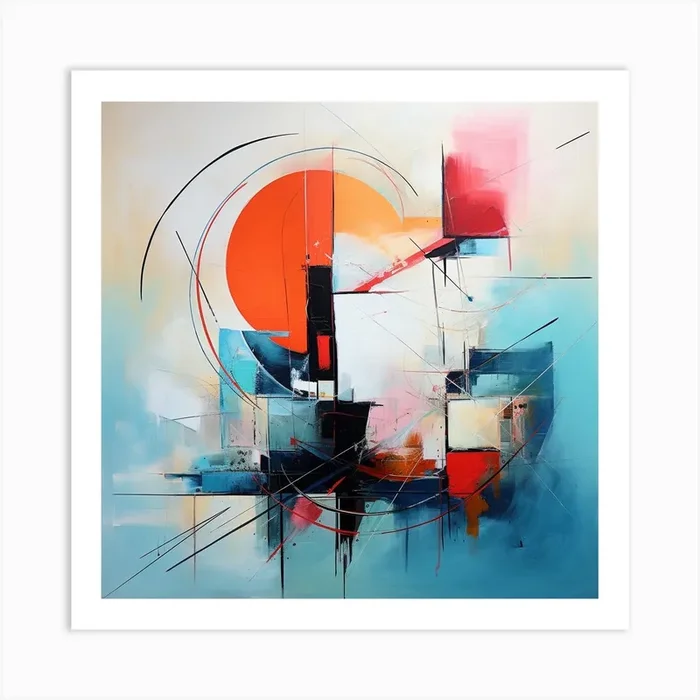 Abstract Painting 3 Art Print by Olya Enina