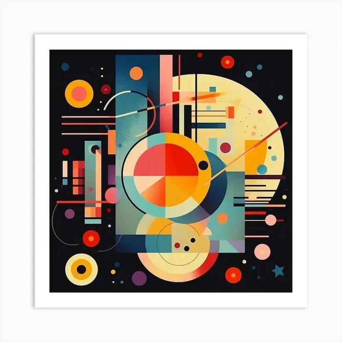 Abstract Painting 35 Art Print by AI & Designs by Nina