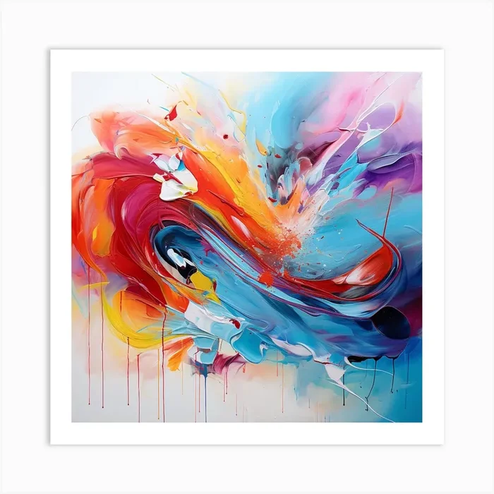 Abstract Painting 56 Art Print by Olya Enina