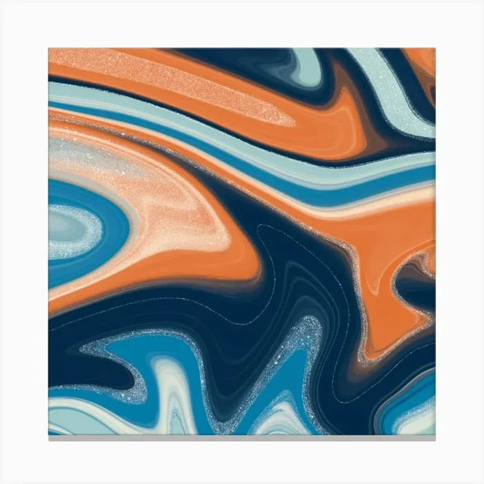 Abstract Painting 7 Canvas Print by Tārā Design Studio