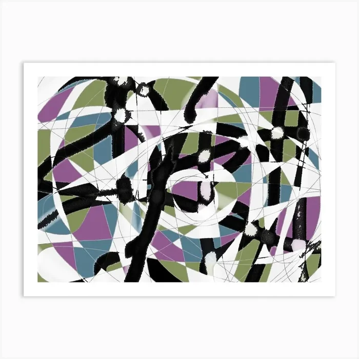 Abstract Painting 9 Art Print by jacquelyn ready designs