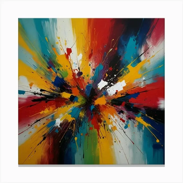 Abstract Painting Canvas Print by Creativity reach