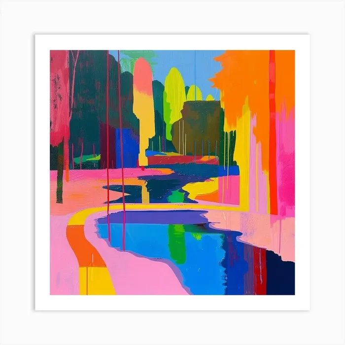 Abstract Park Collection Battersea Park London 4 Art Print by Hue Horizons Art Prints