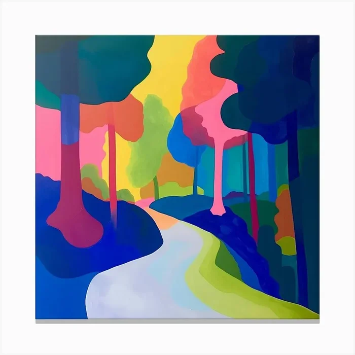 Abstract Park Collection Forest Park St Louis 2 Canvas Print by Hue Horizons Art Prints