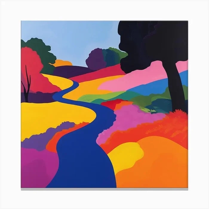 Abstract Park Collection Hampstead Heath London 6 Canvas Print by Hue Horizons Art Prints
