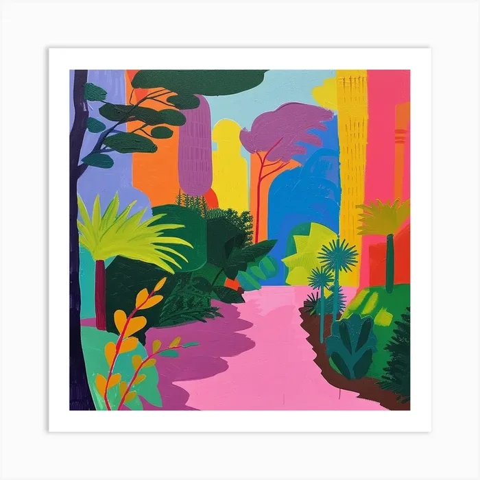 Abstract Park Collection Parque Mexico Mexico City 2 Art Print by Hue Horizons Art Prints