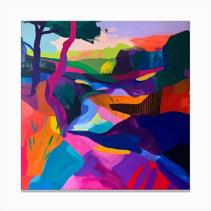 Abstract Park Collection Richmond Park London 4 Canvas Print by Hue Horizons Art Prints