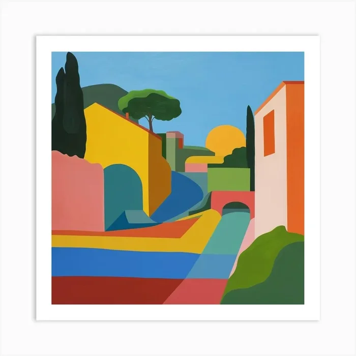 Abstract Park Collection Villa Ada Rome 4 Art Print by Hue Horizons Art Prints