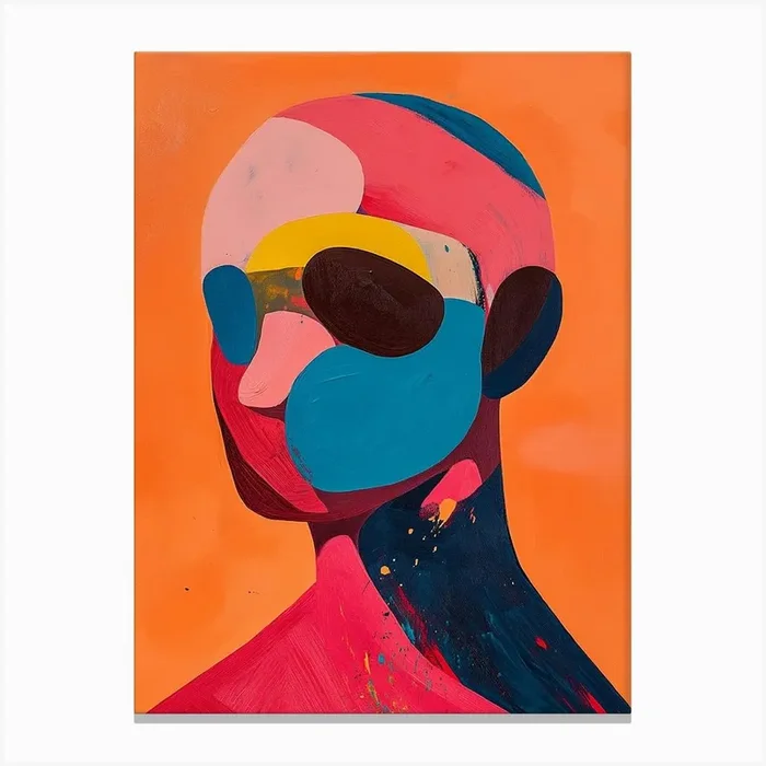 Abstract Portrait Canvas Print by Silent Canvas