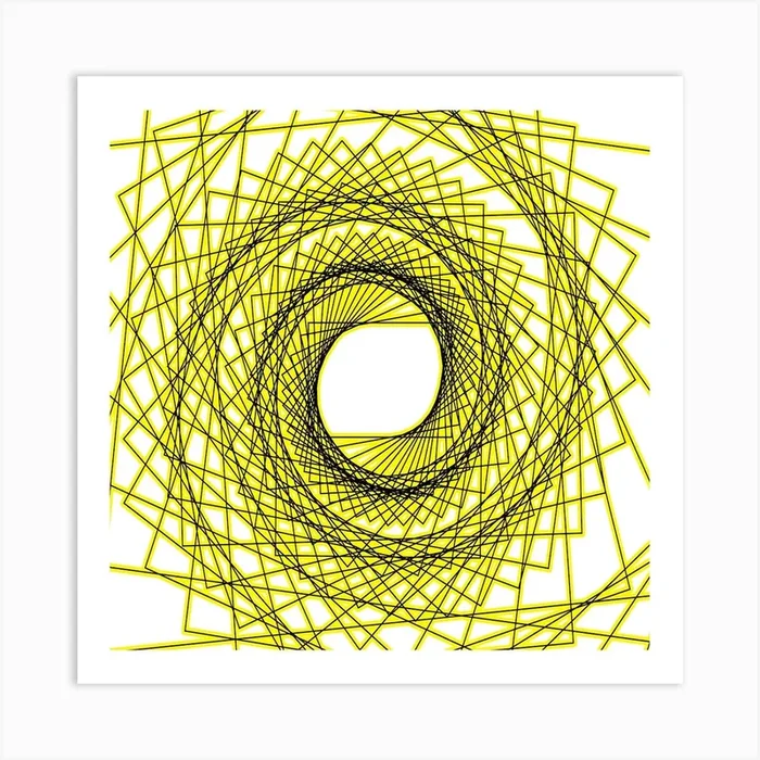 Abstract Spiral 1 Art PrintKA by K.S ART