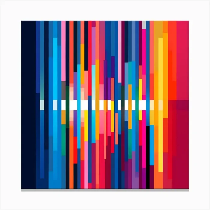 Abstract Stribes Canvas Print by DigitalDoodle