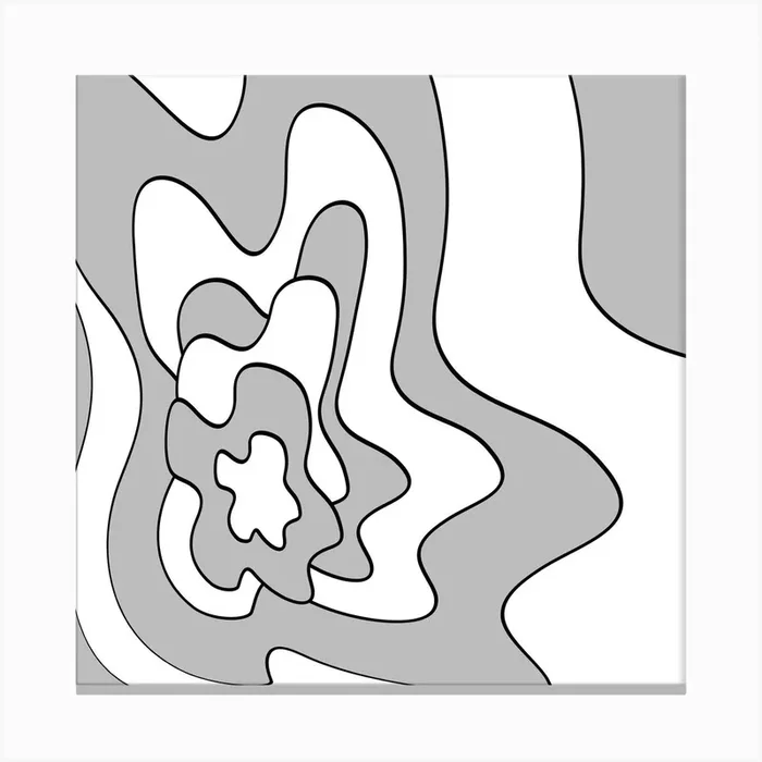 Abstract Swirls 2 Canvas PrintKA by K.S ART
