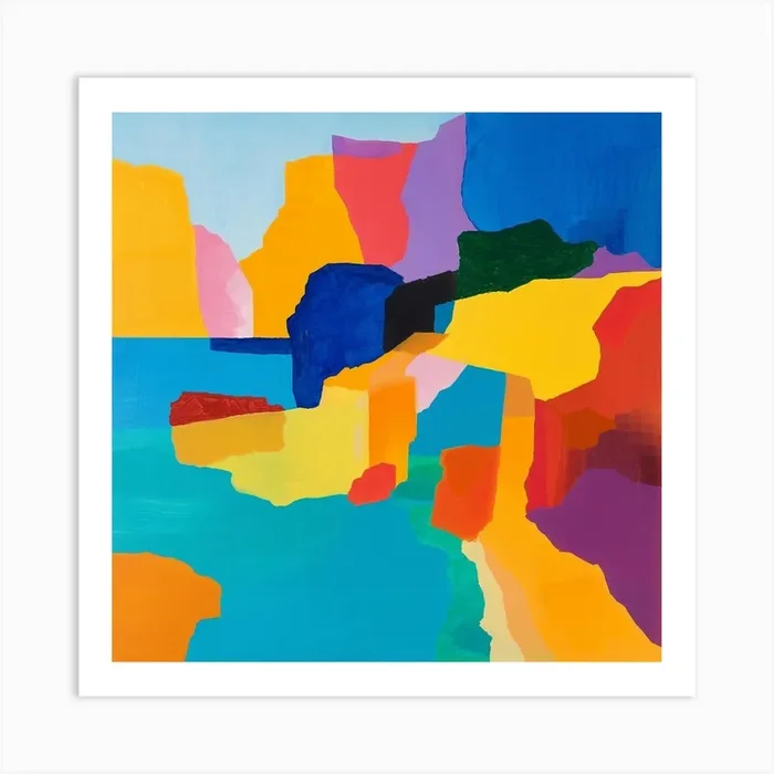 Abstract Travel Collection Anguilla 7 Art Print by Hue Horizons Art Prints