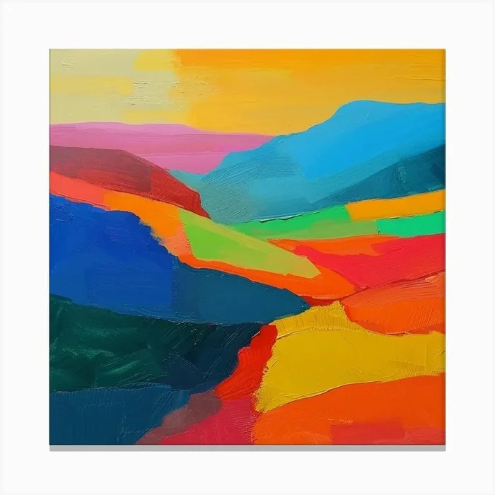 Abstract Travel Collection China 5 Canvas Print by Hue Horizons Art Prints