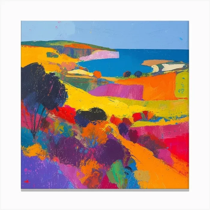 Abstract Travel Collection Cyprus 2 Canvas Print by Hue Horizons Art Prints