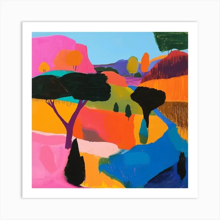 Abstract Travel Collection Gabon 4 Art Print by Hue Horizons Art Prints