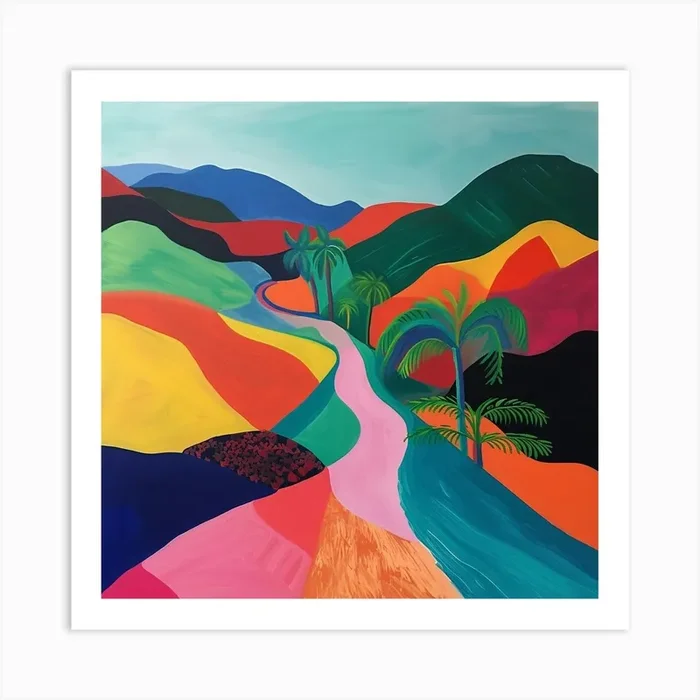 Abstract Travel Collection Grenada 1 Art Print by Hue Horizons Art Prints