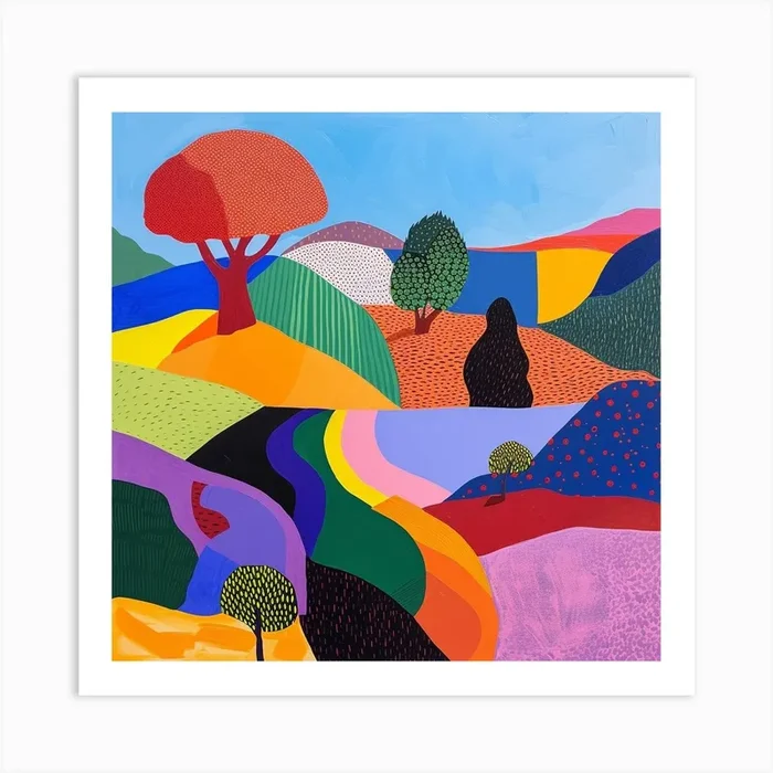 Abstract Travel Collection Kenya 2 Art Print by Hue Horizons Art Prints