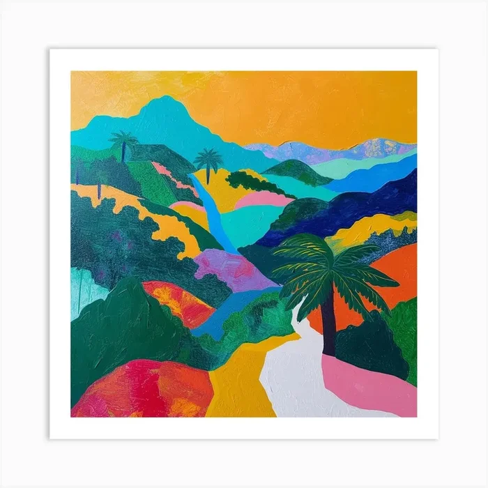 Abstract Travel Collection Malaysia 4 Art Print by Hue Horizons Art Prints