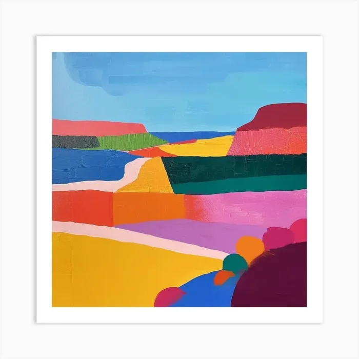 Abstract Travel Collection Mali 2 Art Print by Hue Horizons Art Prints