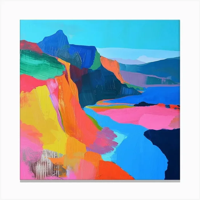 Abstract Travel Collection Patagonia Argentina Chile 1 Canvas Print by Hue Horizons Art Prints