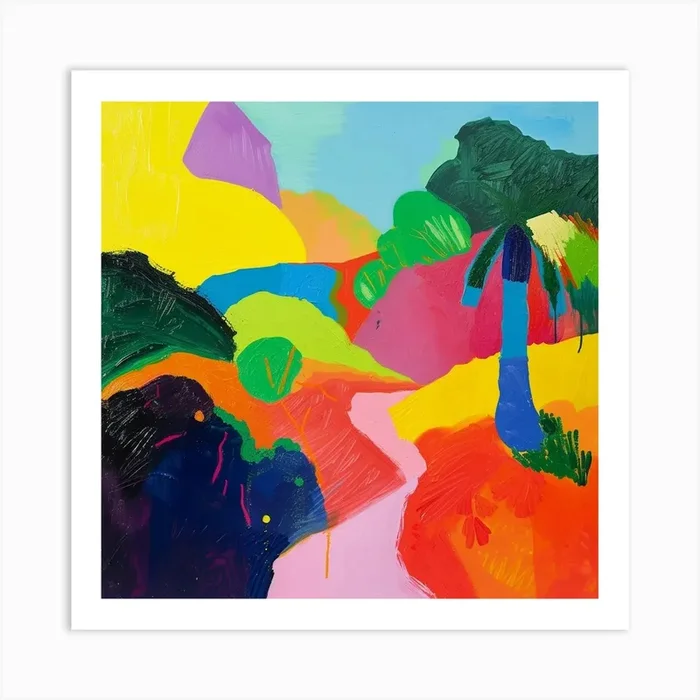 Abstract Travel Collection Saint Vincent And The Grenadines 2 Art Print by Hue Horizons Art Prints