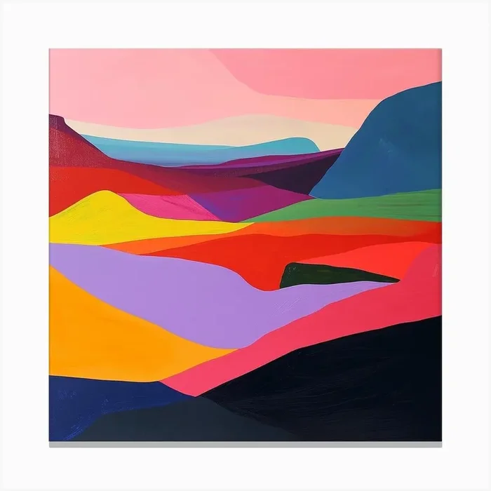 Abstract Travel Collection Sierra Leone 1 Canvas Print by Hue Horizons Art Prints