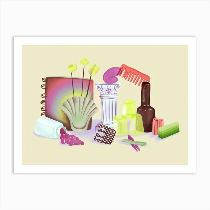 Aesthetic Objects Art Print by Cristina Costea