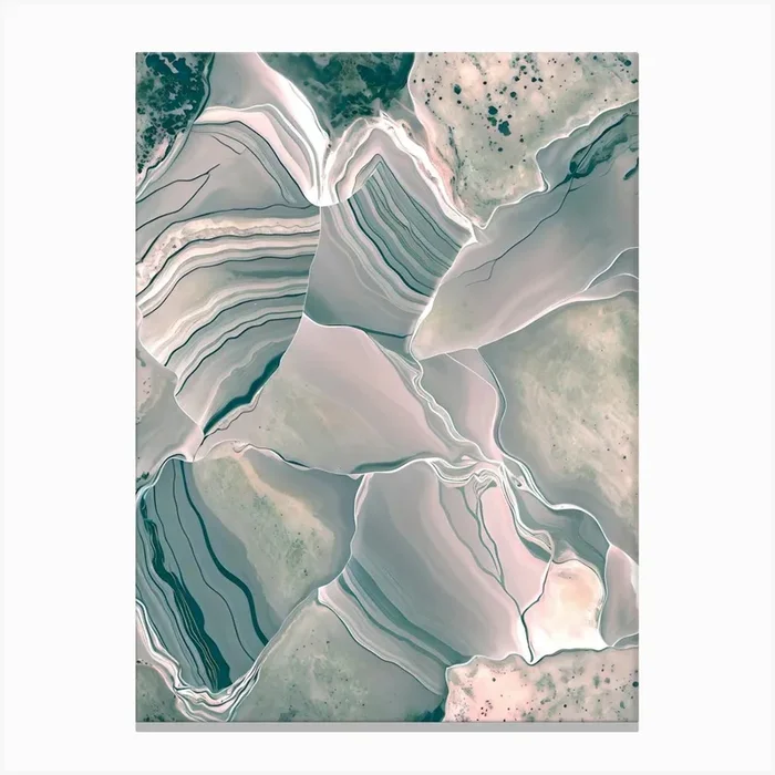 Agate Glow Canvas Print by 83 Oranges® by Uma Gokhale
